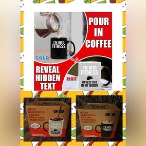 16oz Color-Changing Coffee Mug “FIT’NESS TACO…” Funny Mug (For Taco Lovers)
